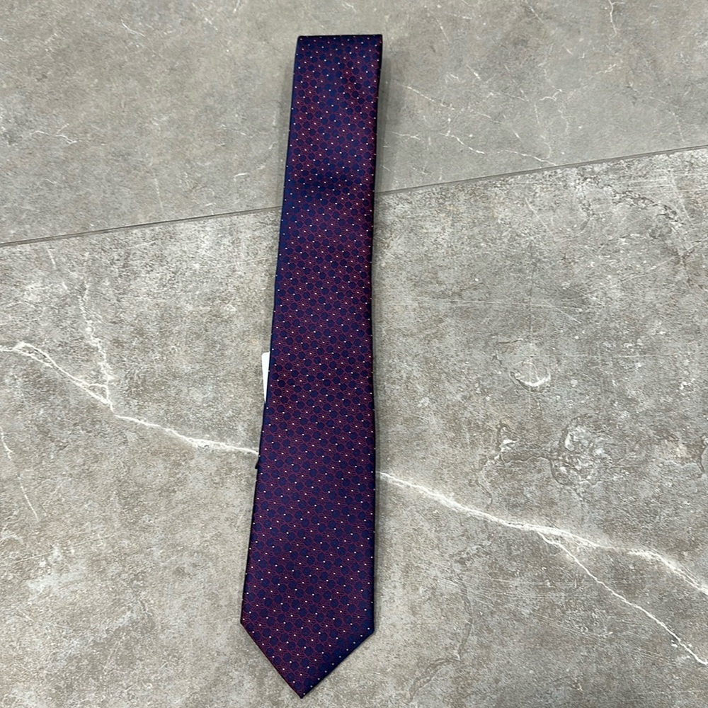 Men’s Calvin Klein Tie Navy Burgundy